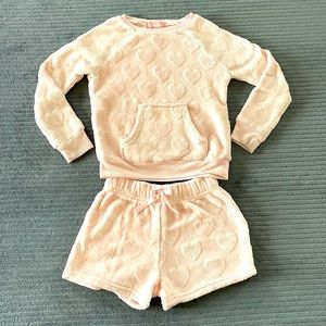 BCBG Girls Soft Sweatshirt & Shorts Size 5/6